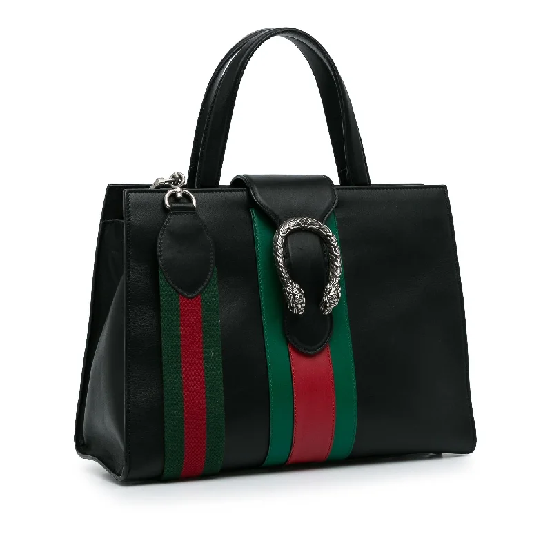 Women Gucci bags with a magnetic snap closure for easy accessGucci Dionysus Web Satchel (rcEqfT)