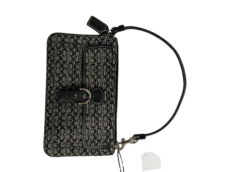 Coach handbags with a beaded trim for a glamorous and elegant lookWristlet Designer By Coach, Size: Large