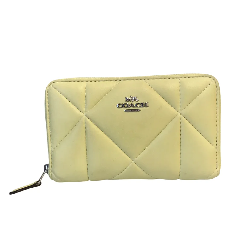 Ladies Coach Tabby bags with a textured leather surface for a more tactile lookWallet Designer By Coach, Size: Medium