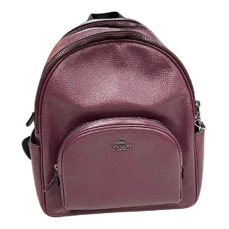 Ladies Coach Borough bags in a pastel shade for a soft and delicate appearanceBackpack Designer By Coach, Size: Large