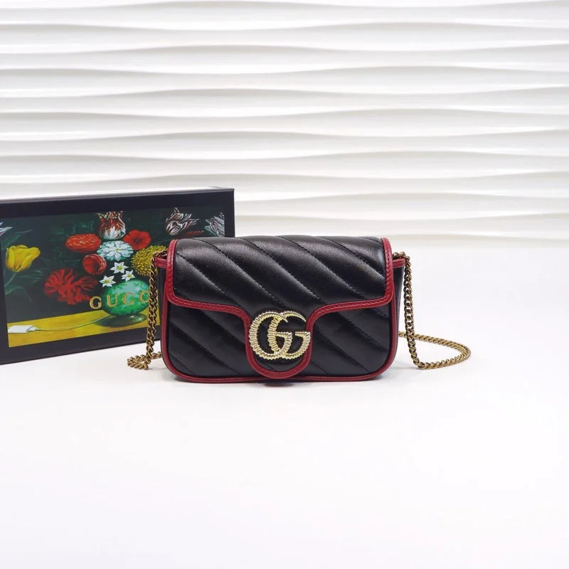 Women Gucci bags with a front - flap pocket for quick - access itemsGucci Bags