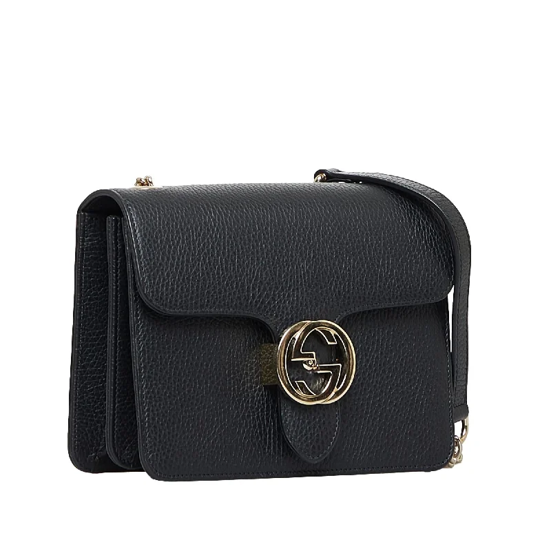 Gucci backpacks for women with a sleek silhouetteGucci Dollar Calf Interlocking G Crossbody (WefOJS)