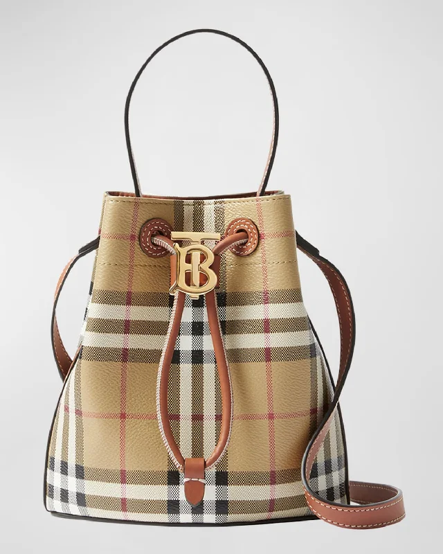 Travel - Approved Burberry Carry - on BagsCheck Drawstring Bucket Bag