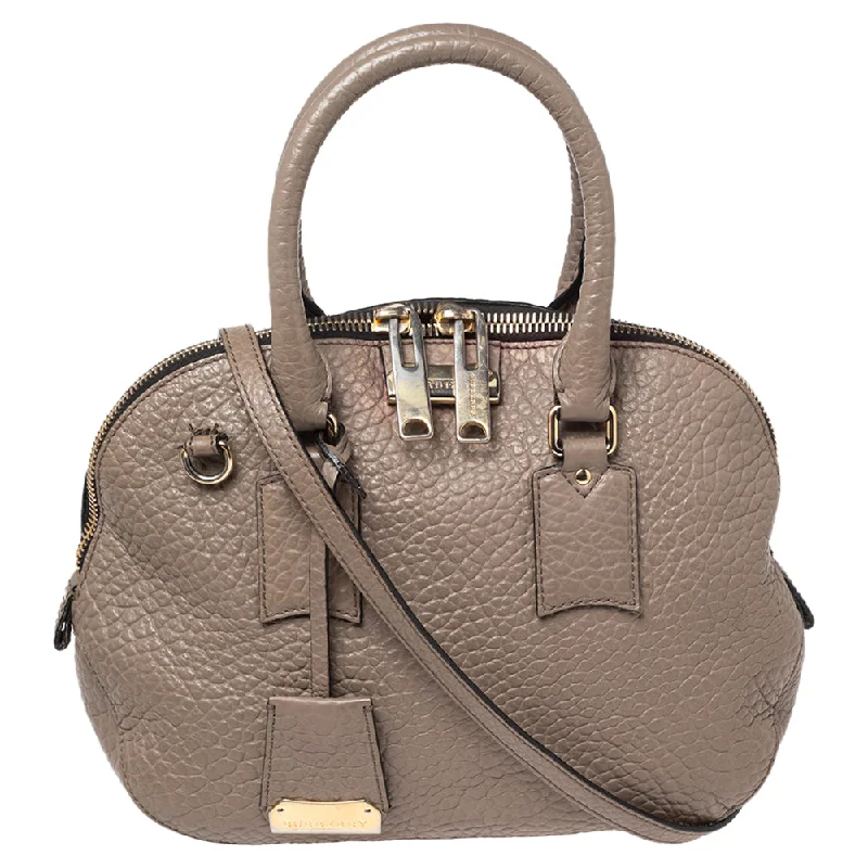 Sparkly Burberry Bags with Rhinestone EmbellishmentsGrey Grain Leather Orchard Satchel