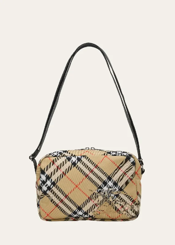 Burberry Bags with Interior Organizers for Easy SortingMen's Check Essential Crossbody Bag