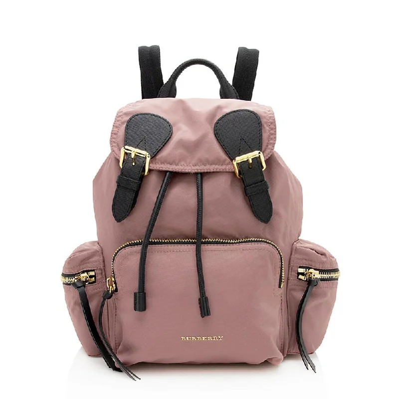 Sustainable and Ethical Burberry Bags for Conscious ConsumersBurberry Nylon Leather Medium Rucksack Backpack (SHF-12370)