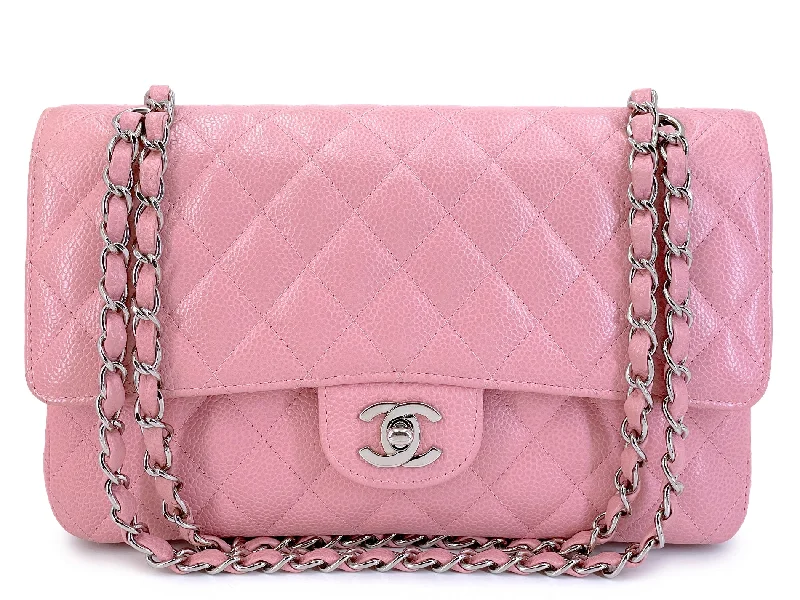 Chanel bags for women who appreciate fine craftsmanshipChanel 2006 Vintage Sakura Pink Caviar Medium Classic Double Flap Bag SHW 7ZW