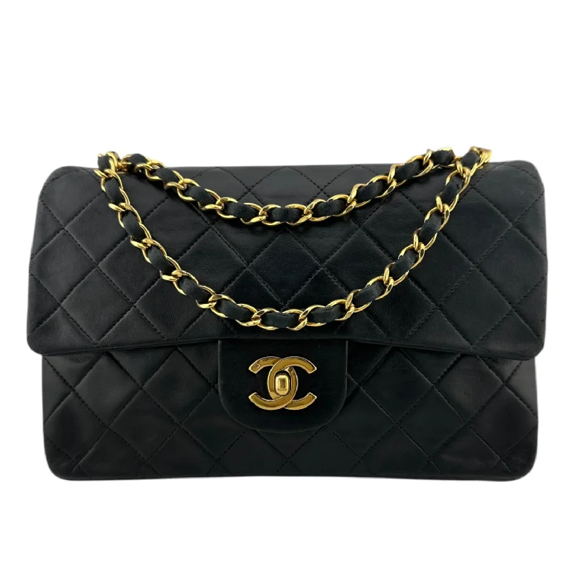 Chanel Colorful Handbag for Spring OutfitsCHANEL Black Quilted Lambskin Small Classic Double Flap Bag