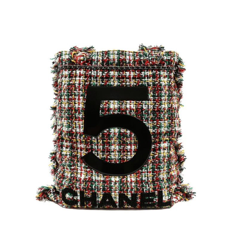 Chanel bags with exclusive seasonal designs and materialsChanel Multicolor Tweed No. 5 Tote