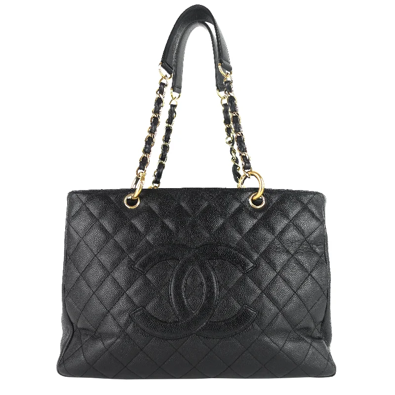 Chanel New Arrival Handbag with Gold HardwareGrand Shopping Tote GST Caviar Leather Bag