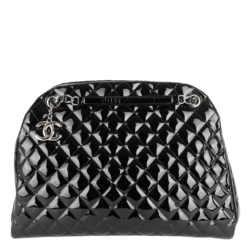 Chanel bags with exclusive seasonal releasesJust Mademoiselle Large Patent Leather Bag