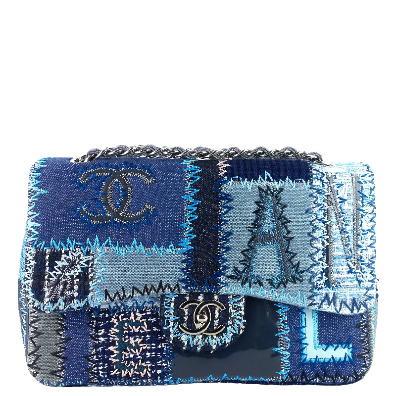 Chanel New Arrival Handbag with Gold HardwareDenim Patchwork Limited Edition Jumbo Flap Bag