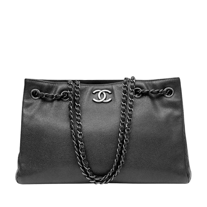 Chanel Medium Tote Bag for Office LadiesChanel Slate Gray Tote w/ Gunmetal Hardware