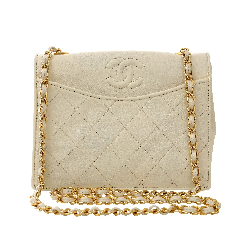 Chanel bags with modern touchesChanel Vintage Ivory Lambskin Crossbody w/ Gold Hardware