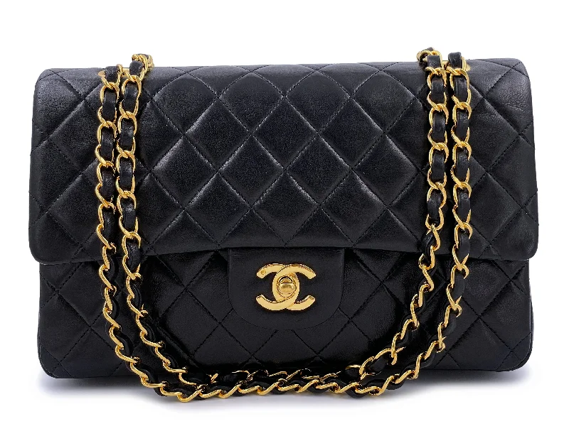 Chanel Black Handbag for Business MeetingsChanel 1991 Vintage Black Medium Classic Flap Bag 24k GHW Lambskin