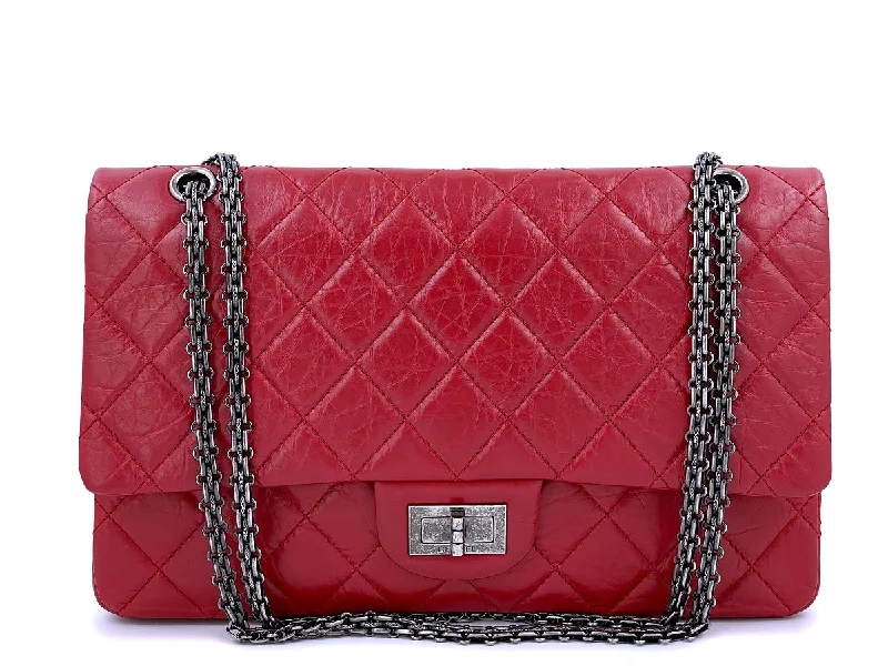 Chanel New Arrival Handbag with Gold HardwareChanel Red Reissue Classic Double Flap Bag 227 Large Jumbo 2.55 RHW