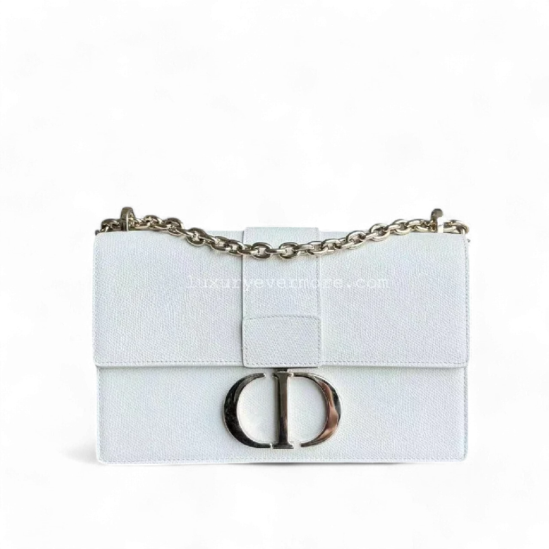 Fashion - forward Christian Dior tote bags for the modern woman30 Montaigne East West Grained Calfskin Cream White Golden Hardware