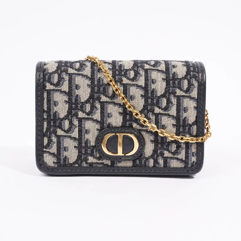 High - fashion Christian Dior bags with a geometric patternChristian Dior 30 Montaigne Pouch Oblique Nano