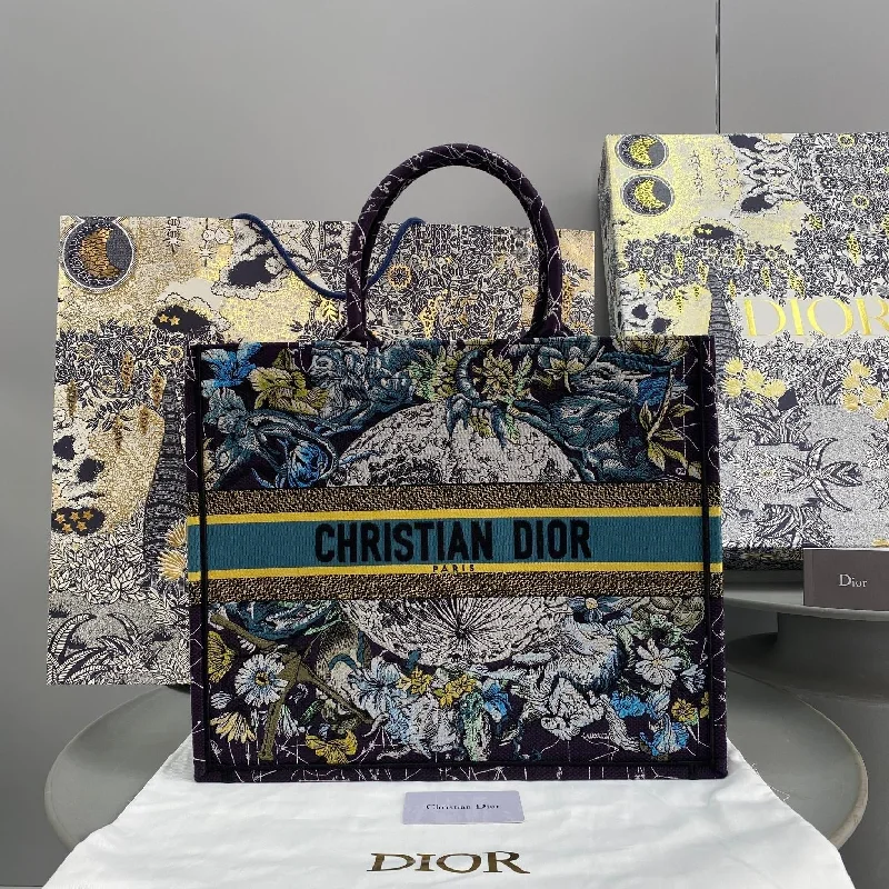 Christian Dior handbags with a snap - button closure and a decorative buckleChristian Dior Book Tote Bag