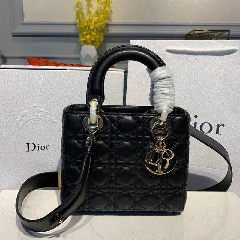 Trendsetting Christian Dior crossbody bags with a colorful strapChristian Dior Smal Lady My ABCBag Black