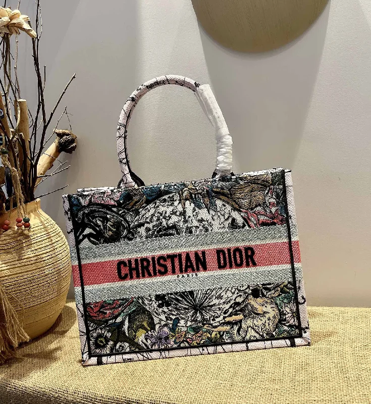 Stylish Christian Dior shoulder bags with a tassel - adorned zipperChristian Dior Small Book Tote Bag