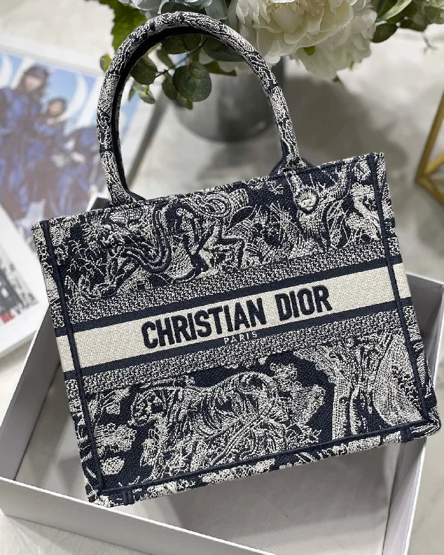 Christian Dior backpacks with a sleek, minimalist silhouetteChristian Dior Small Book Tote Blue For Women