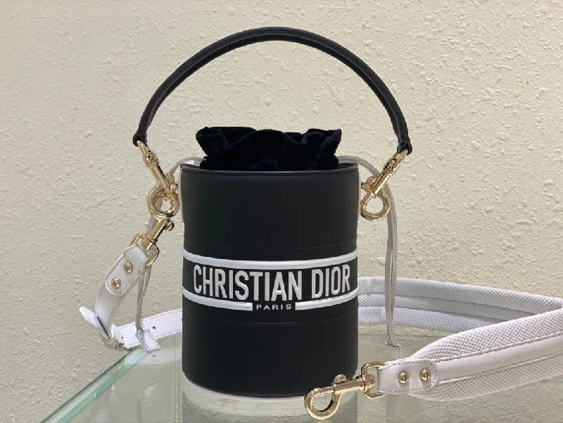 Christian Dior crossbody bags with a front - flap pocket for easy accessChristian Dior Small Vibe Bucket Bag Black