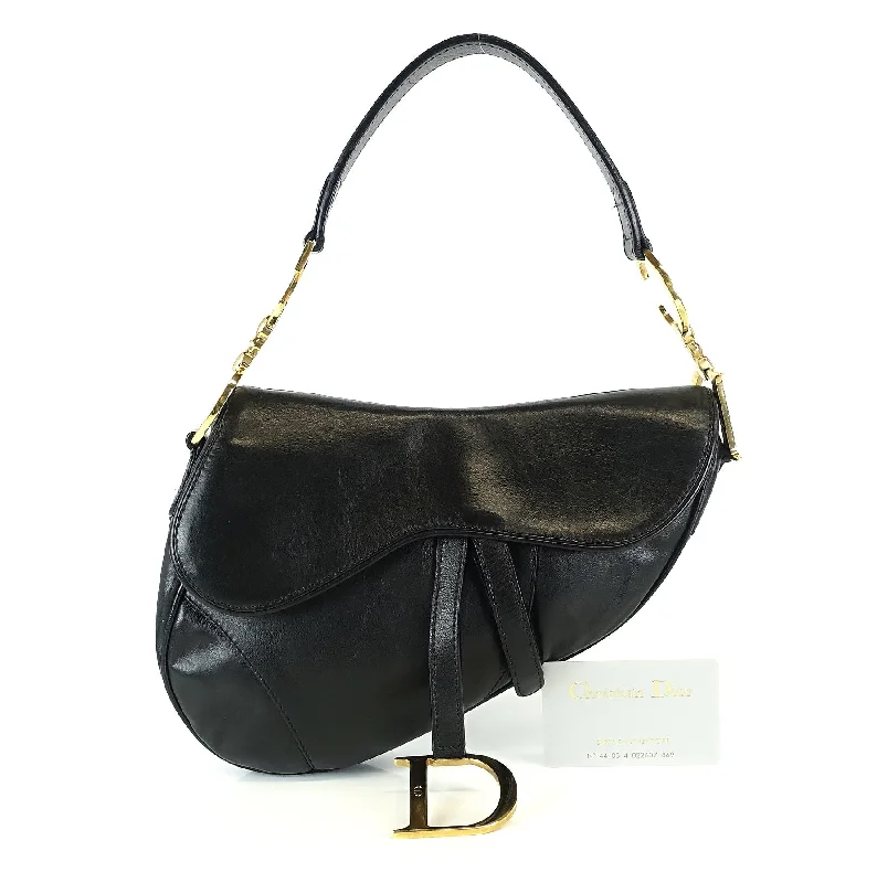 Christian Dior backpacks with a sleek, minimalist silhouetteSaddle Smooth Calf Leather Bag