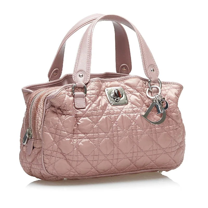 Christian Dior handbags with a back - pocket for quick storageDior Cannage Nylon Handbag (36130)