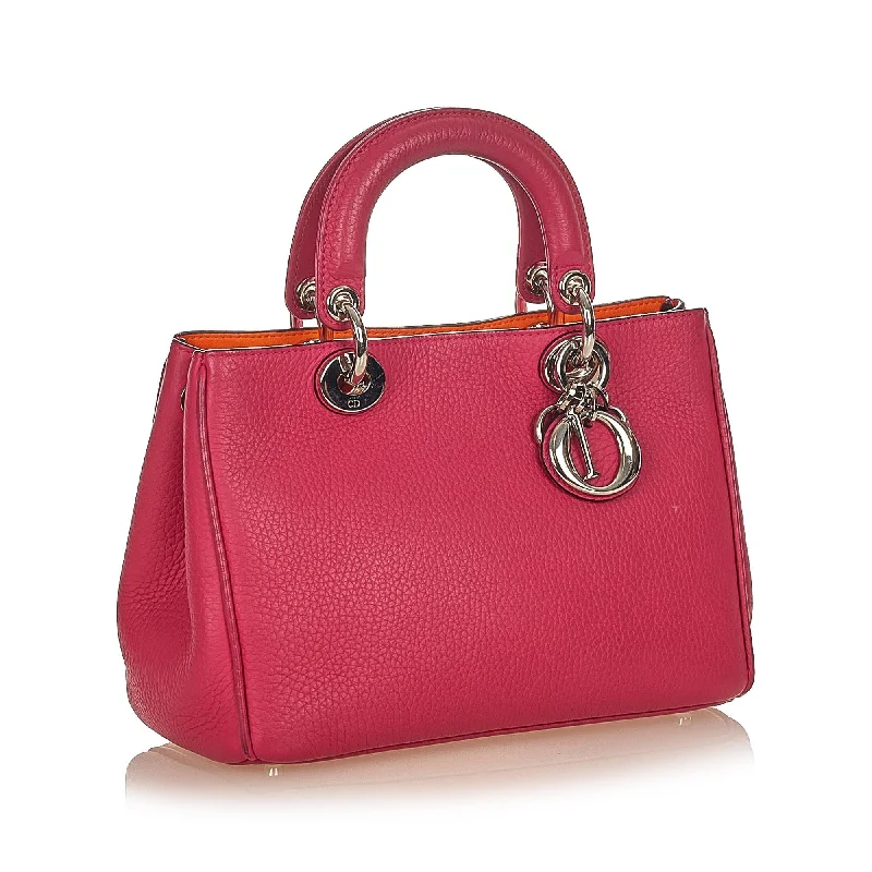 Christian Dior tote bags with a double - handle and shoulder - strap optionDior Diorissimo Leather Satchel (25814)