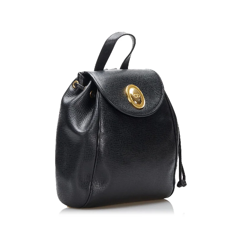 Christian Dior bags with a detachable coin purse insideDior Leather Backpack (SHG-WXfUUw)