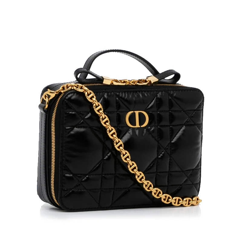 Christian Dior bags with a zip - top closure and multiple compartmentsDior Macrocannage Caro Box Bag (SHG-QoKajt)