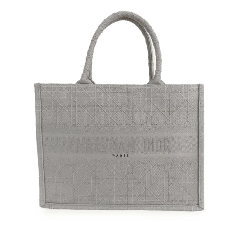 Christian Dior bags with a detachable coin purse insideDior Medium Cannage Embroidered Book Tote (SHG-28ICrL)