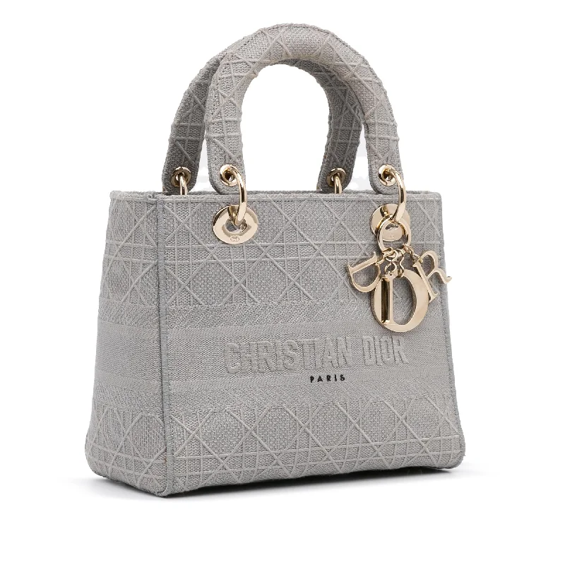 High - fashion Christian Dior bags with a geometric patternDior Medium Cannage Lady D-Lite (SHG-3cfHGK)