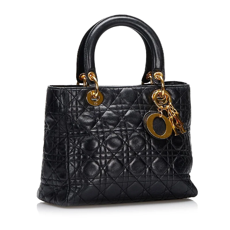 High - fashion Christian Dior bags with a geometric patternDior Medium Cannage Lady Dior (SHG-tKIDzF)