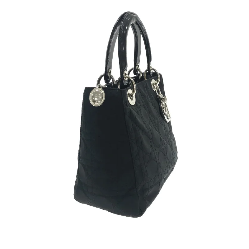 Christian Dior handbags with a removable shoulder strap for versatilityDior Medium Cannage Nylon Lady Dior (SHG-8juasN)