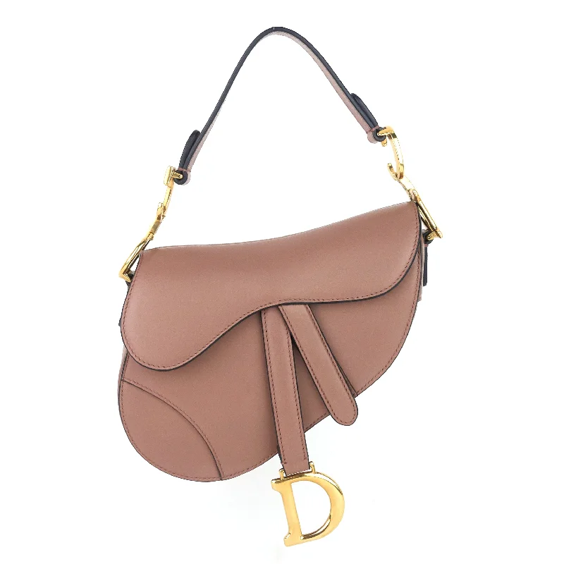 Christian Dior backpacks with a sleek, minimalist silhouetteMini Leather Saddle Bag