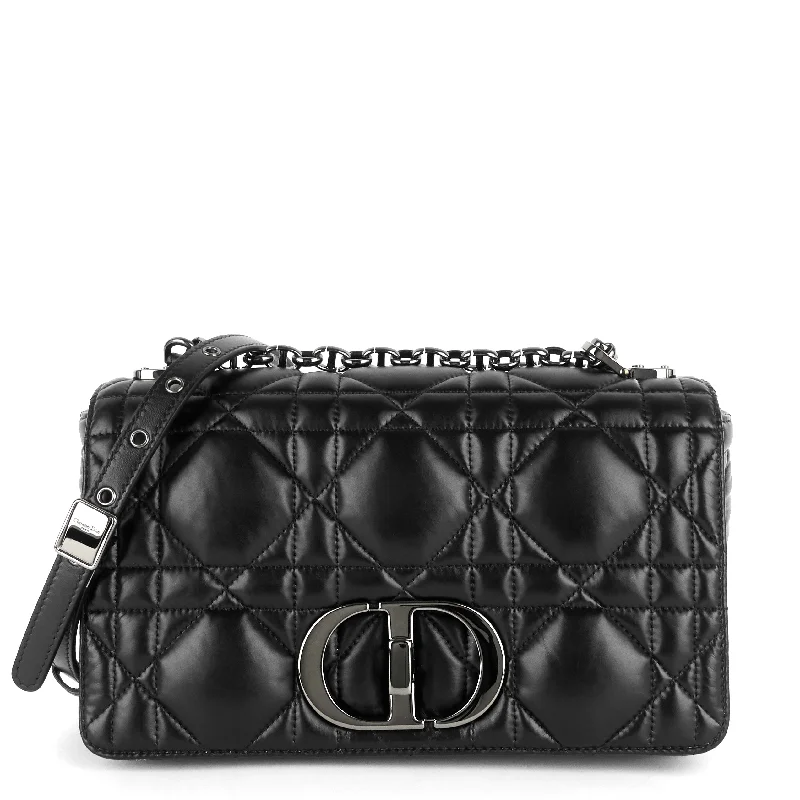 Christian Dior crossbody bags with a front - flap pocket for easy accessCaro Medium Quilted Macrocannage Calfskin Bag