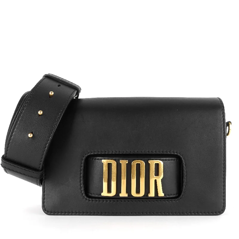 Christian Dior tote bags with a printed Dior logo on the frontDio(r)evolution Calfskin Crossbody Bag