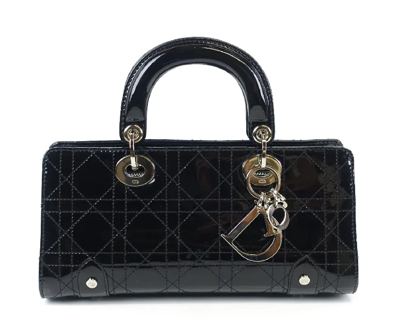 High - fashion Christian Dior bags with a geometric patternEast West Cannage Patent Leather Bag